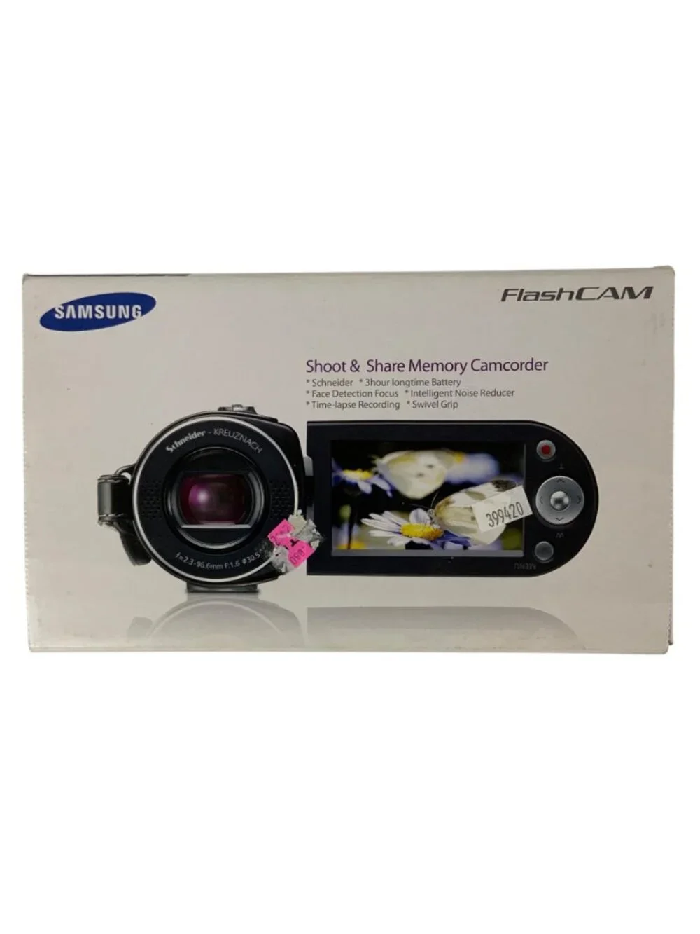 Samsung FlashCam SMX-F34 Compact Digital Camcorder 42X Charger Cables Case